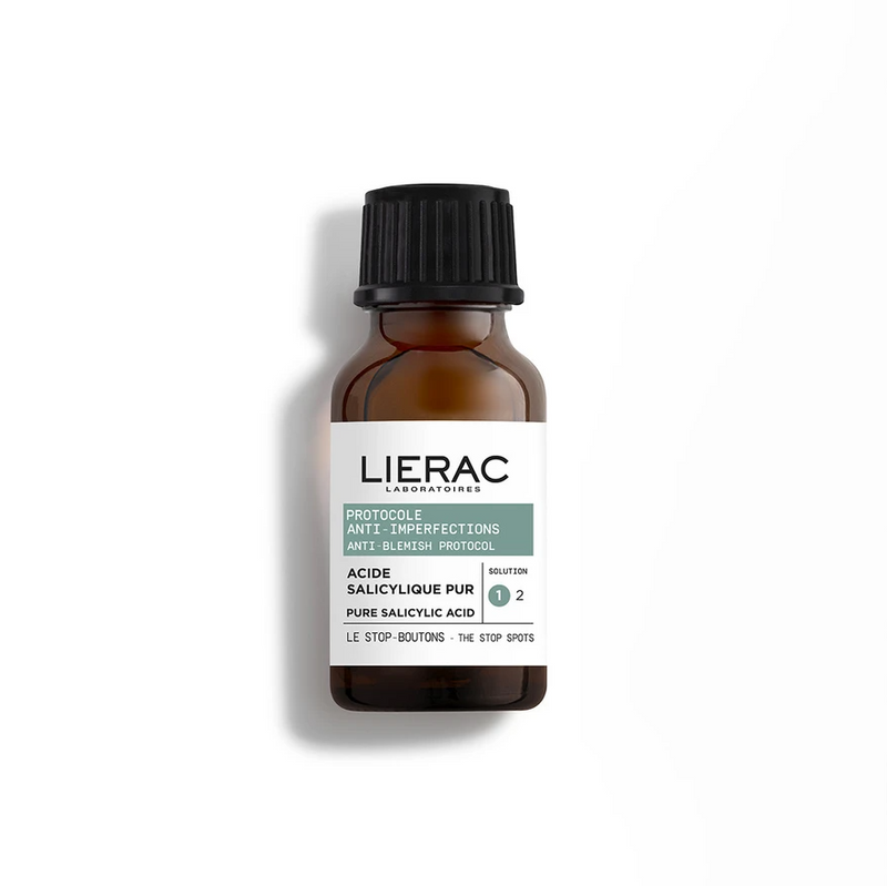 LIERAC Protocollo anti-imperfezioni 1 - Lo stop imperfezioni Acido Salicilico e Zinco, 15 ml