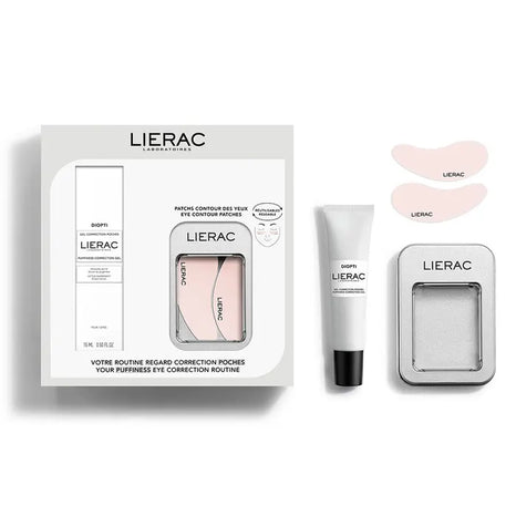 LIERAC - Diopti - Cofanetto Borse e Occhiaie Gel 15 ml + Patchs in Regalo