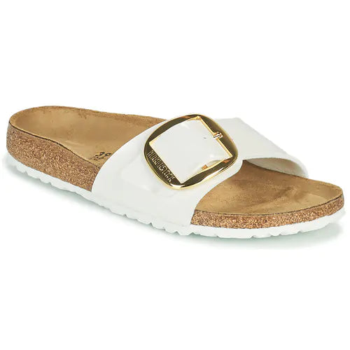 Birkenstock Madrid Big Buckle sandali birko flor patent white 36