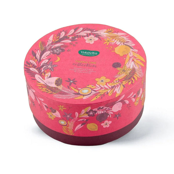 NEAVITA -  Cofanetto bio rosa tondo 40 tisane assortite all day collection