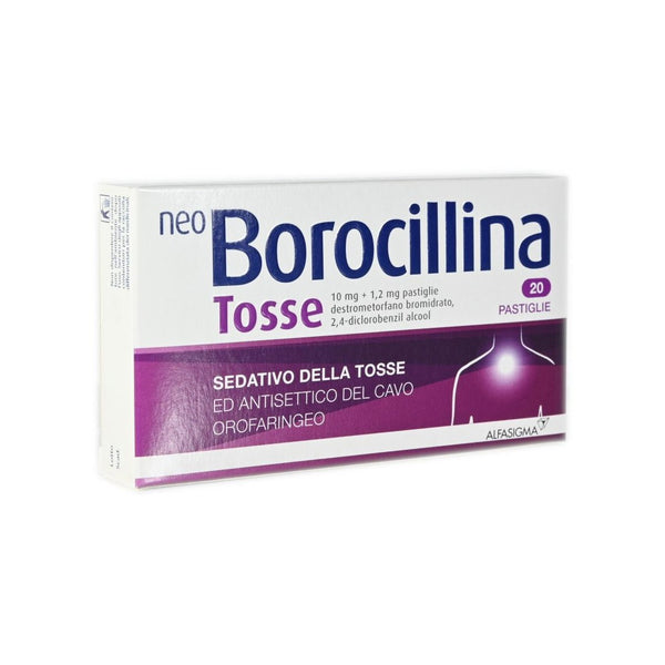 Neo borocillina tosse 10 mg + 1,2 mg 20 pastiglie