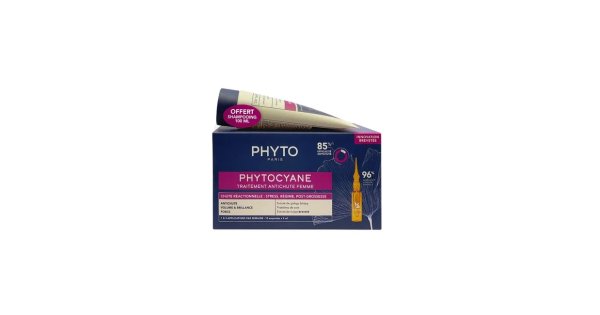 Phyto Phytocyane Kit donna caduta temporanea siero 12 fiale 5 ml + shampoo 100 ml