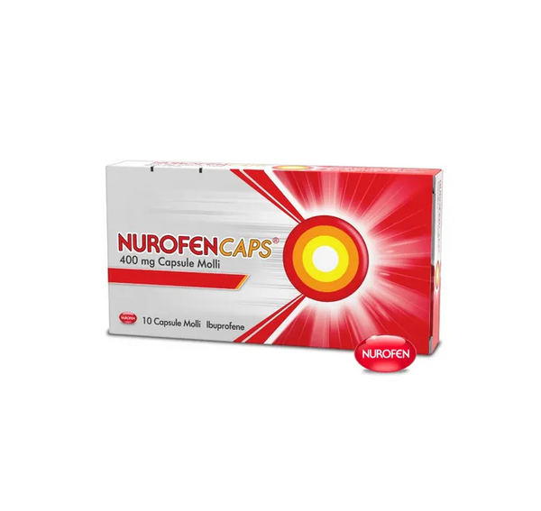 Nurofencaps 400 mg capsule molli  ibuprofene
