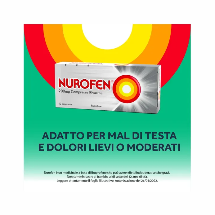 Nurofen 200 mg ibuprofene 12 compresse rivestite