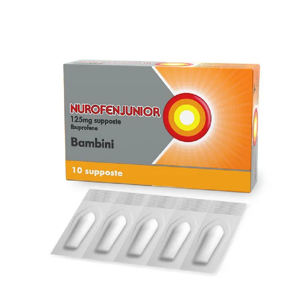 Nurofenjunior 125 mg ibuprofene 10 Supposte