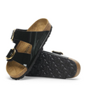 Birkenstock Arizona Big Buckle sandali birko-flor patent black/gold 36