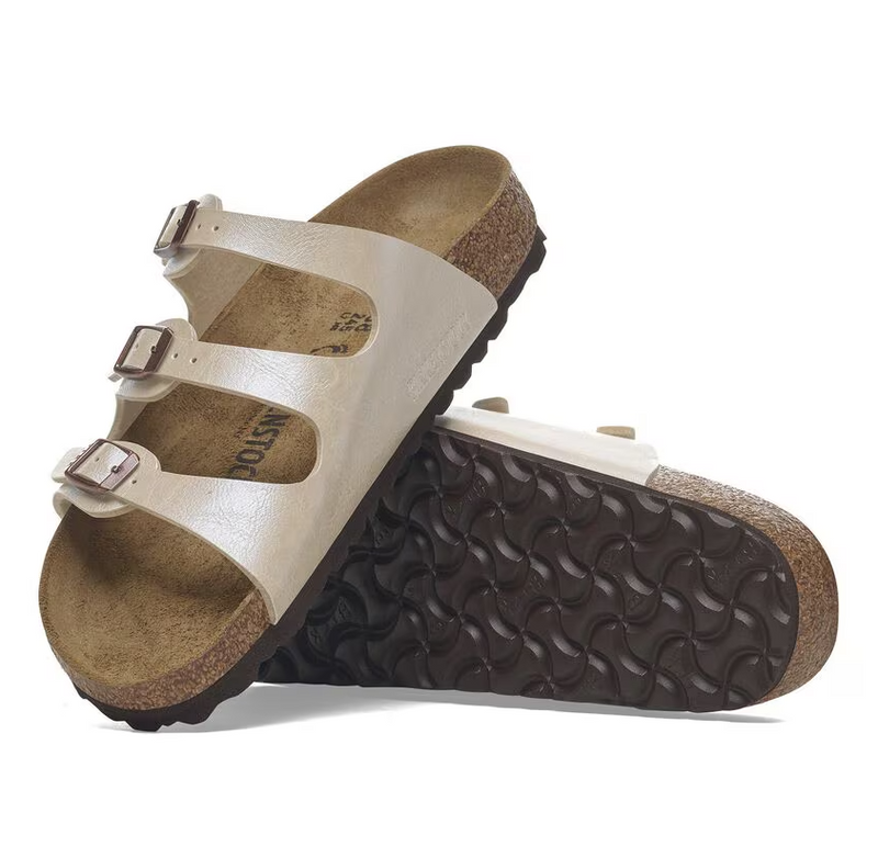 BIRKENSTOCK - Florida sandali in birko-flor graceful pearl white 36