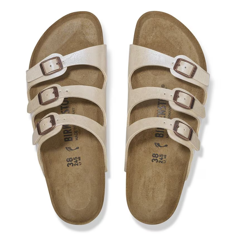 BIRKENSTOCK - Florida sandali in birko-flor graceful pearl white 36