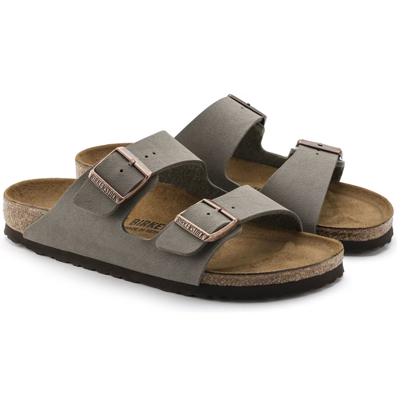 BIRKENSTOCK - Arizona sandalo in birko flor nubuck stone 39