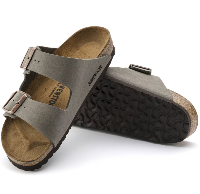 BIRKENSTOCK - Arizona sandalo in birko flor nubuck stone 39