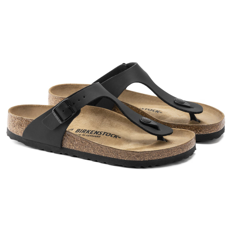 BIRKENSTOCK - Gizeh infradito in birko flor black 35