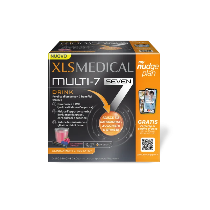 Xls medical multi7 drink integratore dimagrante60 bustine