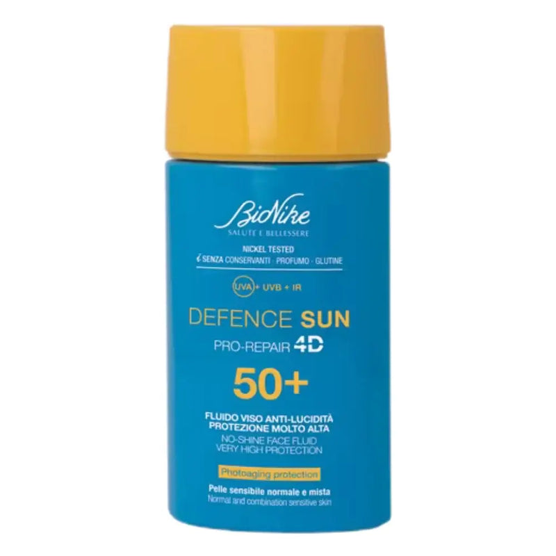 BIONIKE - Defence Sun Fluido Viso Anti-Lucidità Spf50+ Protezione Solare Molto Alta 50ml