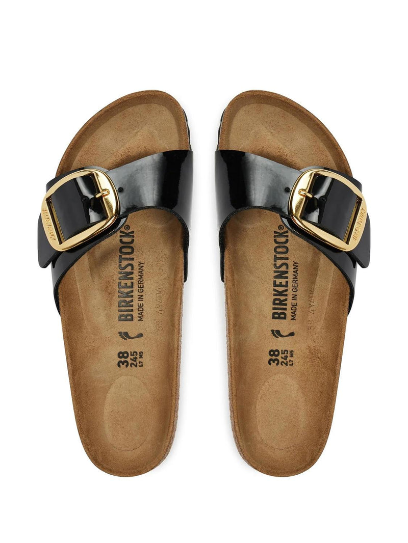 Birkenstock Madrid Big Buckle sandali birko flor patent black-gold 40