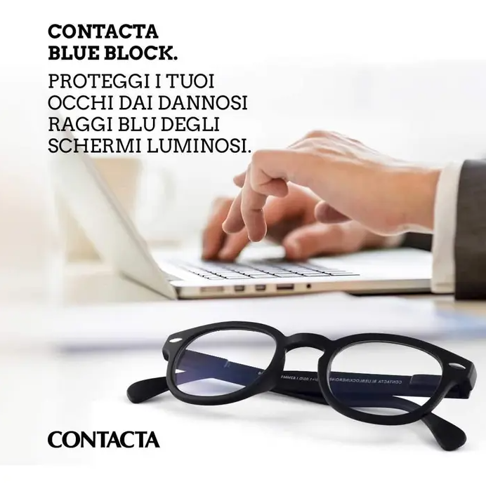 Contacta blue block occhiale per computer +1,00