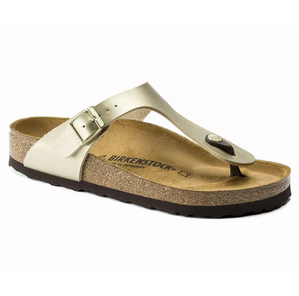 BIRKENSTOCK - Gizeh infradito in birko flor gold 38