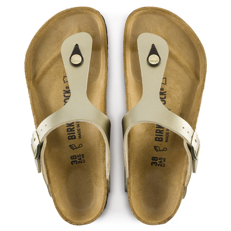 BIRKENSTOCK - Gizeh infradito in birko flor gold 36