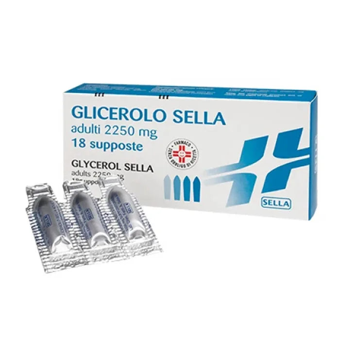 Glicerolo Sella adulti 2250 mg, 18 supposte