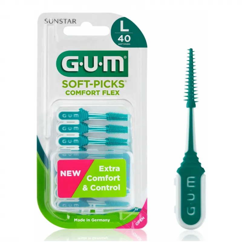 Gum soft pick comfort flex cool mint L scovolini 40 pezzi