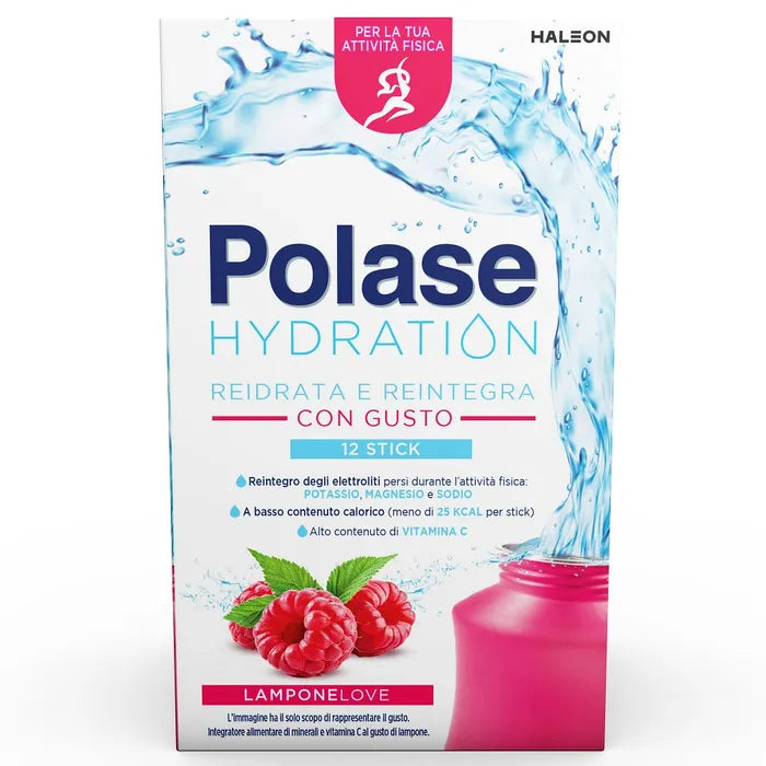 Polase Hydration Integratore Alimentare Magnesio/Potassio Sali Minerali Vitamina C Arancia - 12 Stick