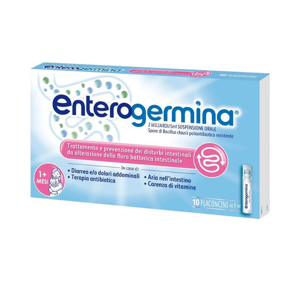 ENTEROGERMINA - 2 miliardi/5 ml sospensione orale - 10 flaconcini 5 ml