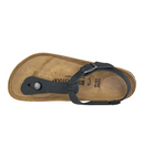 BIRKENSTOCK Kairo infradito con cinturino oiled leather black 43
