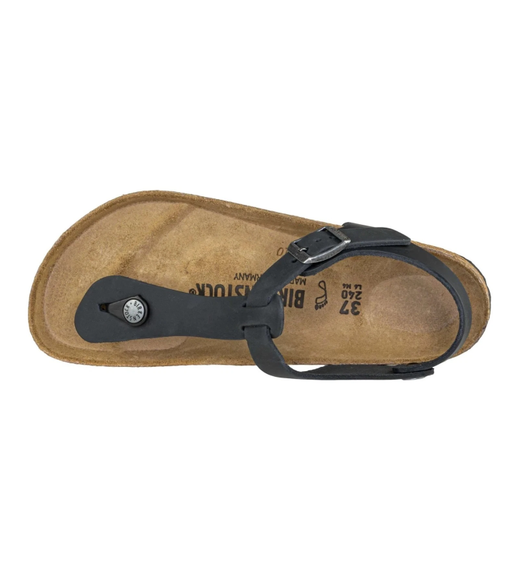BIRKENSTOCK Kairo infradito con cinturino oiled leather black 43