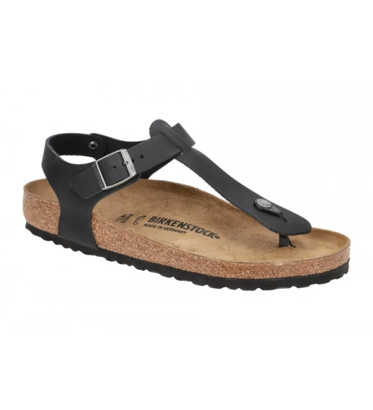 BIRKENSTOCK Kairo infradito con cinturino oiled leather black 43
