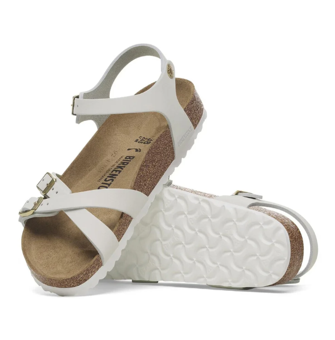 BIRKENSTOCK Kumba sandali nubuck leather antique white 37