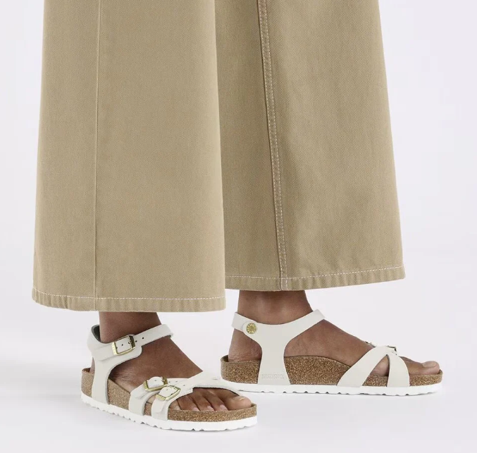 BIRKENSTOCK Kumba sandali nubuck leather antique white 37