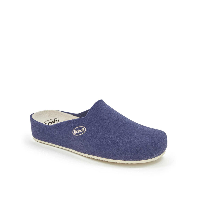 SCHOLL Laye high pantofola in feltro riciclato blue 38