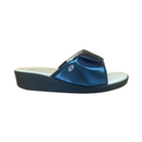 SCHOLL Ledel ciabatta printed synthetic navy blue 36