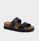 SCHOLL Lusaka 2.0 laminated sandalo in eco-pelle black 36