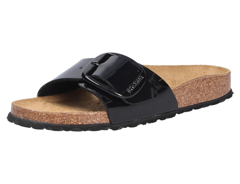 Birkenstock Madrid Big Buckle sandali birko flor patent black 38