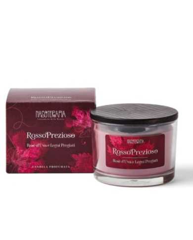 NASOTHERAPY - Scented candle "precious red" rosé grape and precious woods 140 g