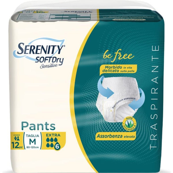 Serenity Soft Dry sensitive pants extra taglia M - 12 pezzi