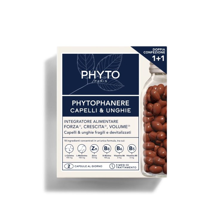 Phyto Phytophanere Hair and Nails 180 capsules (90+90) 3 month treatment