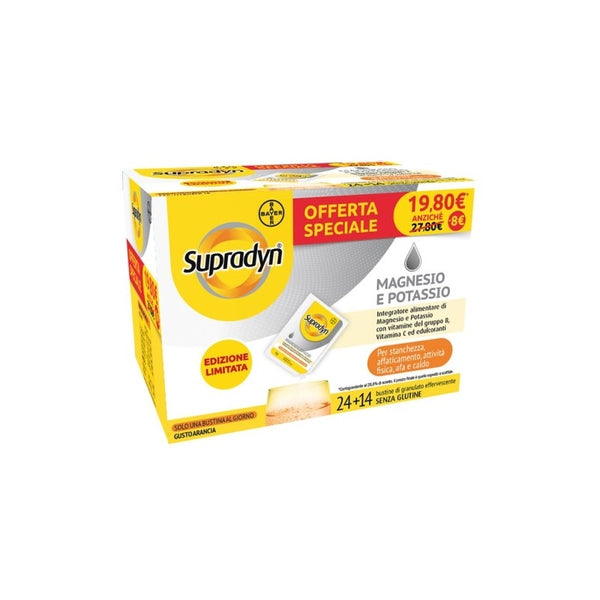 Supradyn magnesio e potassio limited edition 14 + 24 bustine