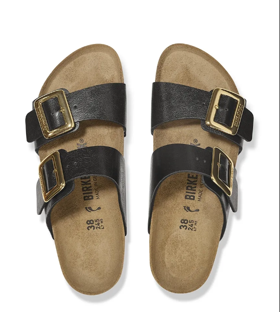 BIRKENSTOCK - Sydney sandali con fibbia quadrata in birko flor graceful licorice 41