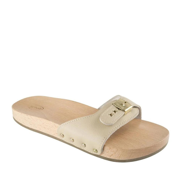 SCHOLL - Pescura flat original zoccolo legno sabbia 38