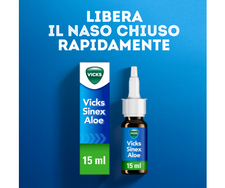 Vicks Sinex Aloe - decongestionante - spray nasale 15ml