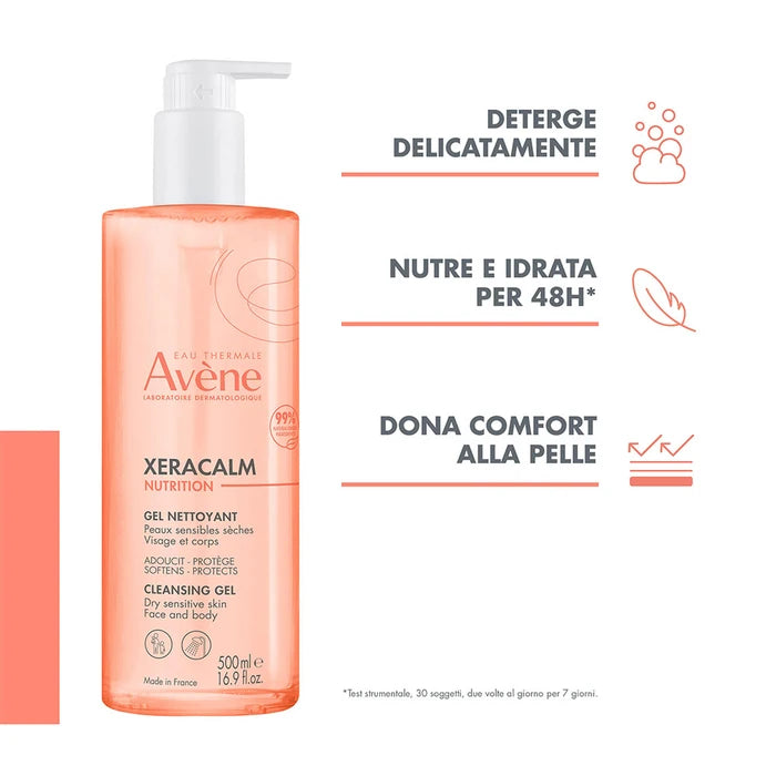 AVENE Xeracalm Nutrition - Gel detergente per pelle, 500mlsecca500 ml