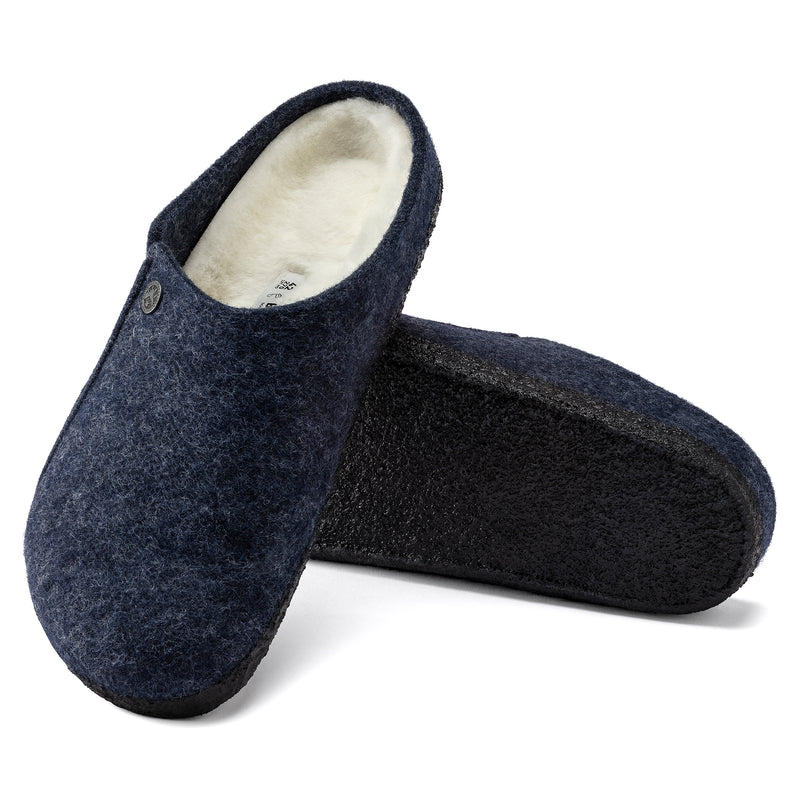 Birkenstock Zermatt pantofole shearling dark blue felt 36