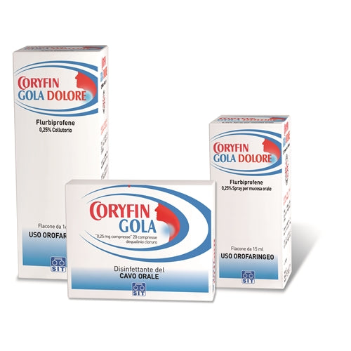 Coryfin gola 0,25 mg compresse orodispersibili dequalinio cloruro