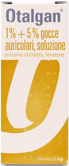 Otalgan 1% + 5% gocce auricolari, soluzione  antalgico ed antinfiammatorio nelle affezioni dell&#39;orecchio