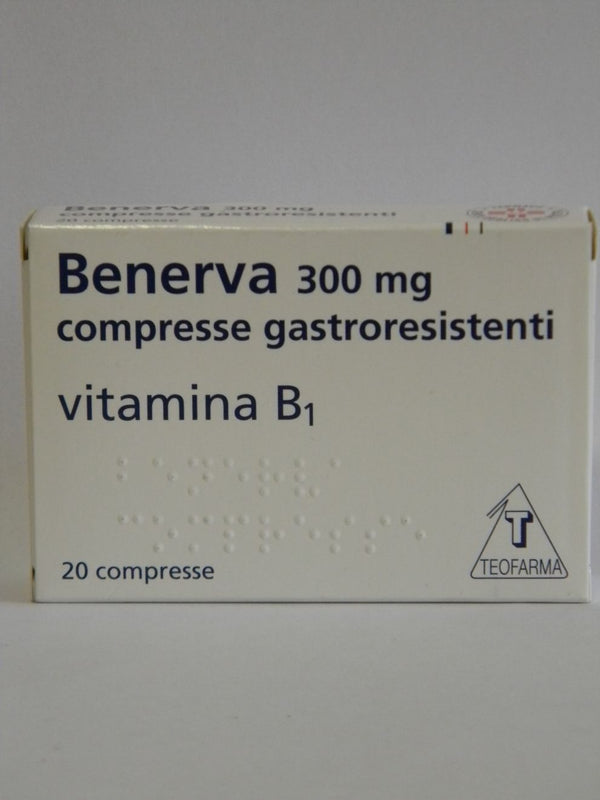 Benerva 300 mg compresse gastroresistentitiamina cloridrato (vitamina b1)