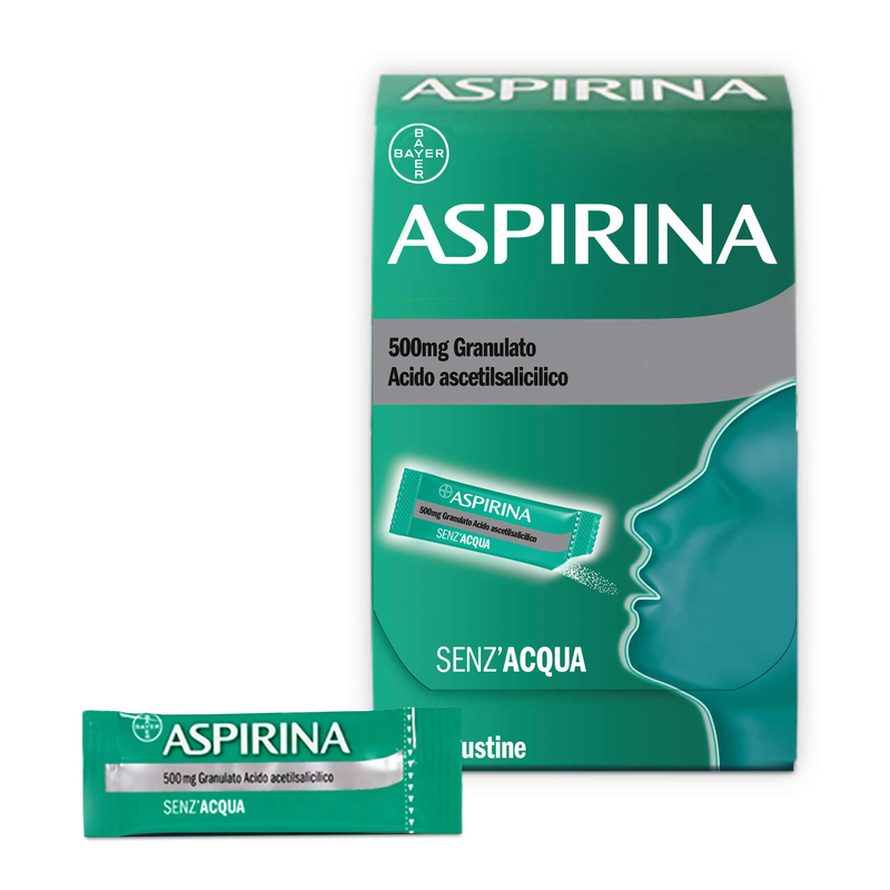 Aspirina 500 mg granulato  acido acetilsalicilico