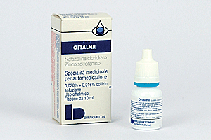 Oftalmil 0.020% + 0.016% collirio soluzione  zinco solfofenato e nafazolina cloridrato