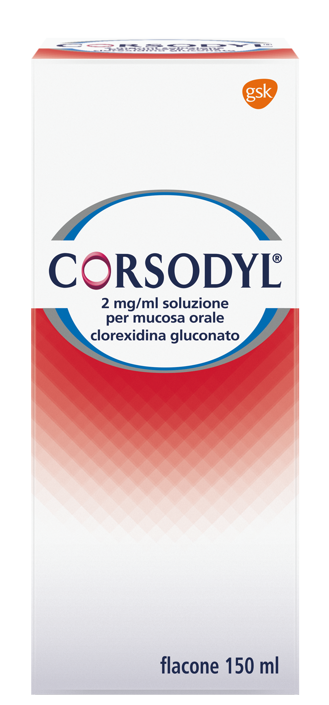 Corsodyl 2 mg/ml soluzione per mucosa orale  clorexidina gluconato