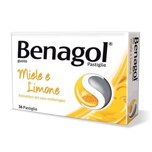 BENAGOL - Pastiglie Antisettico del Cavo Orale gusto miele e limone - 36 pastiglie